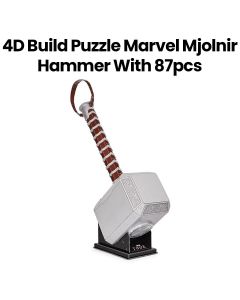 4D Build Puzzle Marvel Mjolnir Hammer - 87 Pieces | DBD6069816