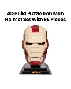 4D Build Puzzle Iron Man Helmet Set - 96 Pieces | DBD6069819
