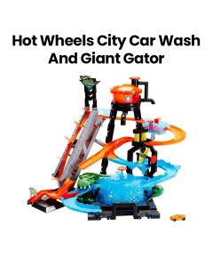 Hot Wheels City Car Wash and Giant Gator - | HOTFTB67