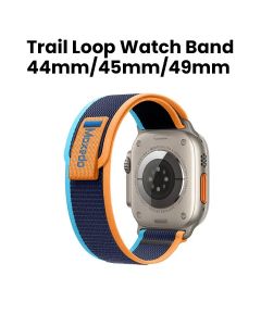 Moxedo Trail Loop Watch Band 44/45/49mm - Orange/Light Blue | MX-AWB015