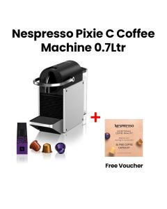 Nespresso Pixie Coffee Machine - Silver | D62-ME-SI-NE