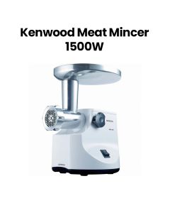 Kenwood Meat Grinder 1500W Powerful Meat Mincer with Kibbeh Maker, Sausage Maker - White | MG470