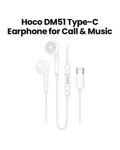 HOCO Earphone for Type-C - White | DM51