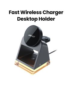 Acefast Desktop 3-in-1 Wireless Charging Holder - Black | E17
