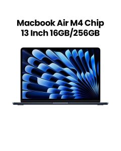 Apple MacBook Air 13-inch M4 Chip 10-Core CPU 8-Core GPU 16GB RAM 256GB SSD - Midnight | MW123AB/A