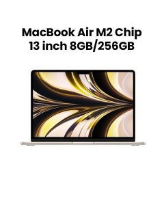 Apple 13" MacBook Air with Apple M2 Chip 8-Core CPU & 8-Core GPU, 256GB - Starlight |MLY13ZS/A
