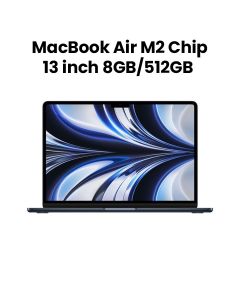 Apple 13" MacBook Air with Apple M2 Chip 8-Core CPU & 10-Core GPU, 512GB - Midnight |MLY43ZS/A