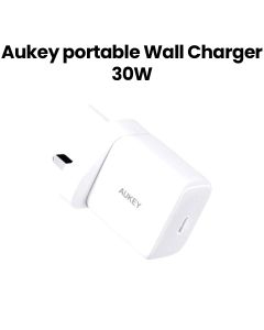 Aukey Portable 30W PD Wall Charger - White |PA-R1P-WT