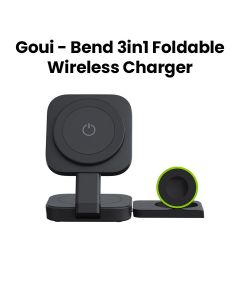 Goui 3-in-1 Foldable Wireless Charger - Black |G-3IN1F-K