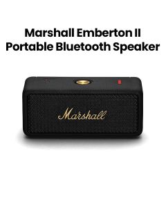 Marshall Portable Speaker - Black and Brass |Emberton II