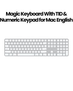 Apple Magic Keyboard with Touch ID and Numeric Keypad for Mac Computers - White | MK2C3LB/A