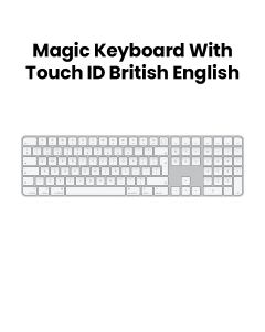 Apple Magic Keyboard with Touch ID and Numeric Keypad for Mac Computers with Apple Silicon - British English | Model: MK2A3LL/A
