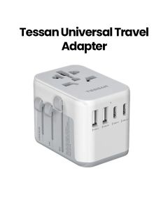 Tessan Universal Travel Adapter - White | 633UC