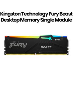 Kingston 16GB DDR5-5600 Desktop Memory Module - Fury Beast RGB |KF556C40BBA-16