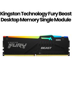 Kingston 32GB DDR5-5600 Desktop Memory Module - Fury Beast RGB |KF556C40BBA-32