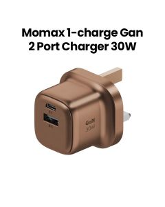 Momax 30W GaN 2-Port Charger - Desert Titanium |UM71UKL2