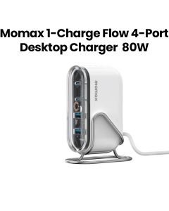 Momax PD 80W 4-Port GaN Desktop Charger - White |UM53UKW