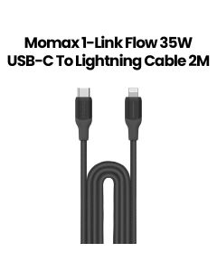 Momax 35W USB-C to Lightning Cable 2M - Black |DL55D