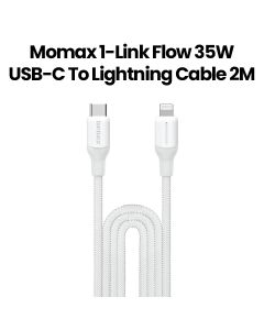 Momax 35W USB-C to Lightning Cable 2M - White |DL55W