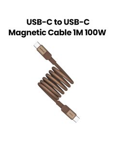 Momax Mag Link 100W USB-C to USB-C Magnetic Cable 1M - Desert Titanium|DC52L2