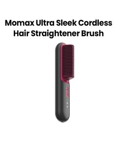 Momax Ultra Sleek Cordless Hair Straightener Brush - Black|HL12E