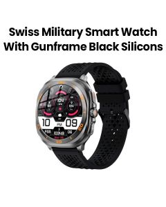 Swiss Military DOM7 Smart Watch with Gunframe Black Silicone |SM-WCH-DOM7-GUNF