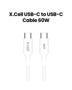 Xcell 60W USB-C to USB-C Cable 1 Meter - White | XL-CB-60W-CC-1M