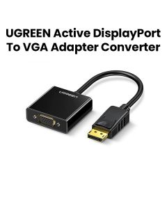 UGREEN Active DisplayPort to VGA Adapter Converter - Black | UG-HDMI-VGA-ADP