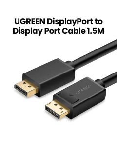 UGREEN DisplayPort to DisplayPort Cable, 21.6Gbps Data Transfer Speed, 1.5 Meters | UG-CBL-DP-DP102-1.5M