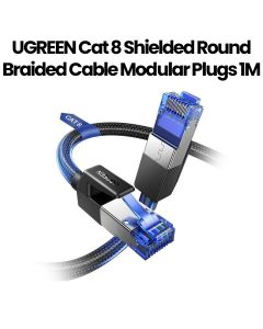 UGREEN Cat 8 Shielded Round Braided Cable Modular Plugs 1M | UG-CBL-CAT8-NW153-1M