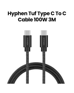 Hyphen TUF Type-C to Type-C Cable 100W 3m – Black | HCB-C3100W4718