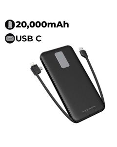 Hyphen X Series 10,000mAh Slim Fast Charge Power Bank – Black | HPB-10BLK1968