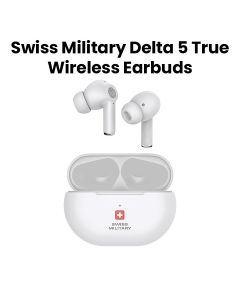 Swiss Military Stereo Earbuds with ANC+ENC - White |SM-TWS-DELTA5-ANC-ENC