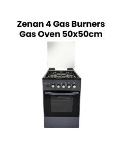 Zenan Gas Cooker with Lighter - Black |ZGC-50X50FG