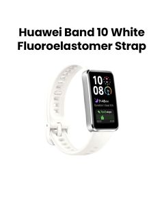 Huawei Band 10 White - White Fluoroelastomer Strap 