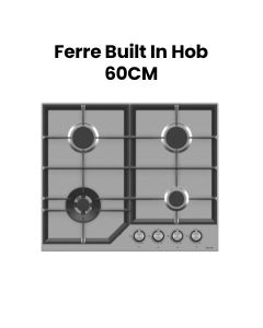 Ferre Built-in Hob - 60cm, 4 Burners |FH-BL001