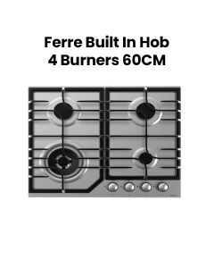 Ferre Built-in Hob - 60cm, 4 Burners |FH-SL001