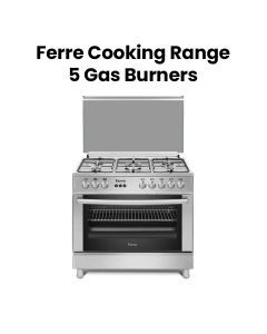 Ferre Gas + Electric Full Safety 5 Gas Burners Cooking Range |FR-E90X60 E5