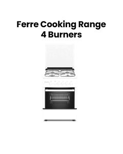 Ferre Gas Burner Cooking Range - 4 Gas Burners |FR-N60X60 G4