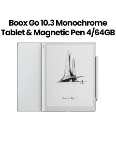 Boox Go 10.3-Inch Android 12-Based ePaper Tablet with Magnetic Pen (RAM: 4GB, Storage: 64GB) - Black | GO10.3-4GB-64GB