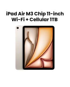 Apple 11-Inch iPad Air M3, Wi-Fi + Cellular 1TB - Starlight | MCGA4AB/A