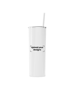 Water Bottle With Straw Printed with Your Personalized Design