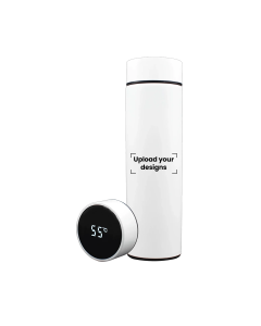 Vaccum Flask Printed with Your Personalized Design - Digital Temperature Water Bottle