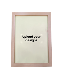 A4 Photo Frame Printed with Your Personalized Design - Oak Wood