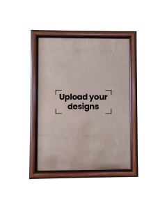 A4 Photo Frame Printed with Your Personalized Design - Caramel