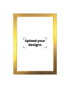 A3 Photo Frame Printed with Your Personalized Design - Golden