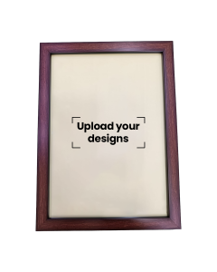 A3 Photo Frame Printed with Your Personalized Design - Dark Walnut