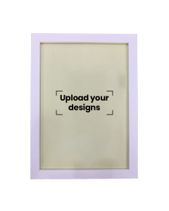 A5 Photo Frame Printed with Your Personalized Design - White