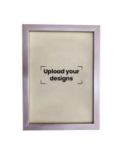 A5 Photo Frame Printed with Your Personalized Design - Grey Metallic