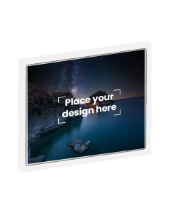 A5 Lighted Photo Frame Printed with Your Personalized Design - White